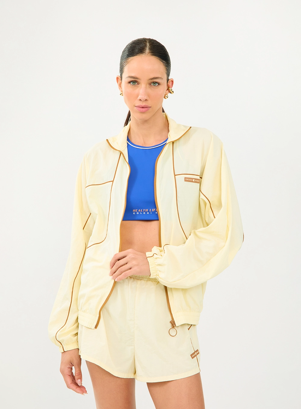 Jaqueta Nylon Comfort Esportiva Amarelo