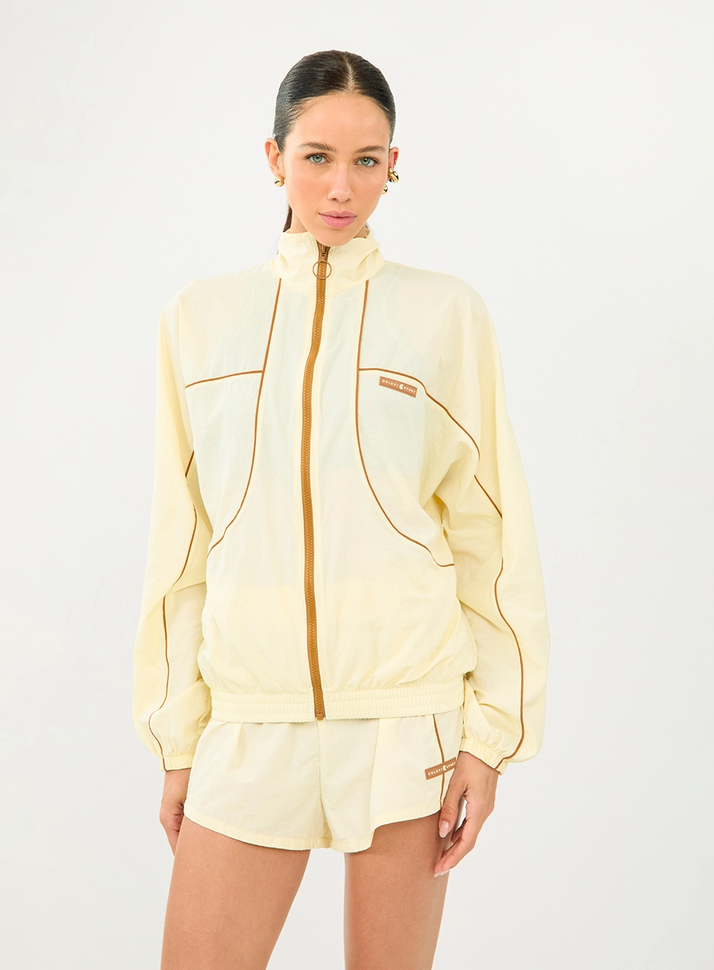 Jaqueta Nylon Comfort Esportiva Amarelo