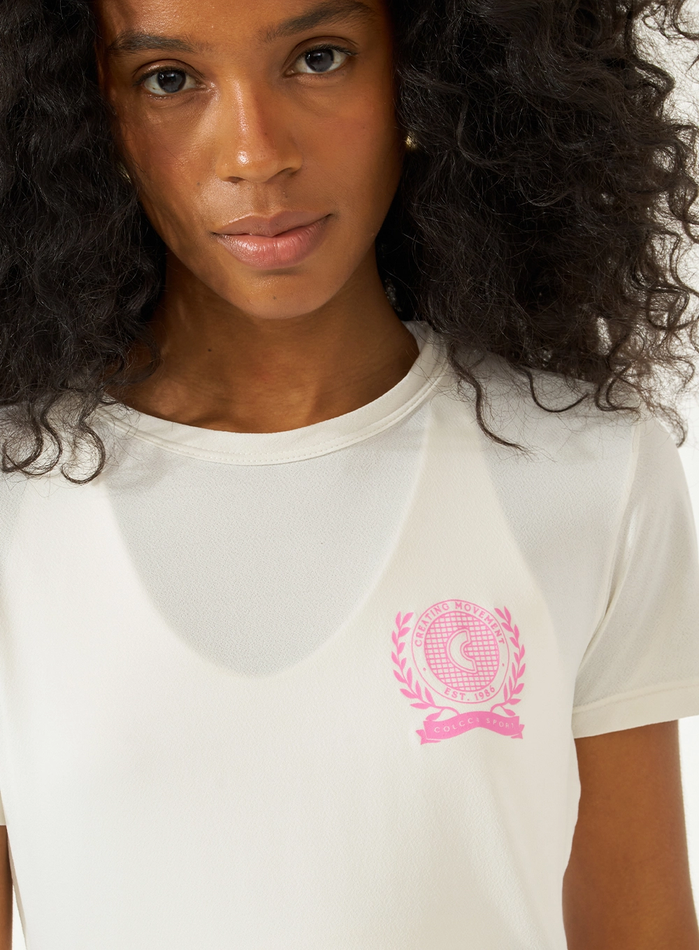 Camiseta Malha Sport 1 Feminino Colcci Sport Off