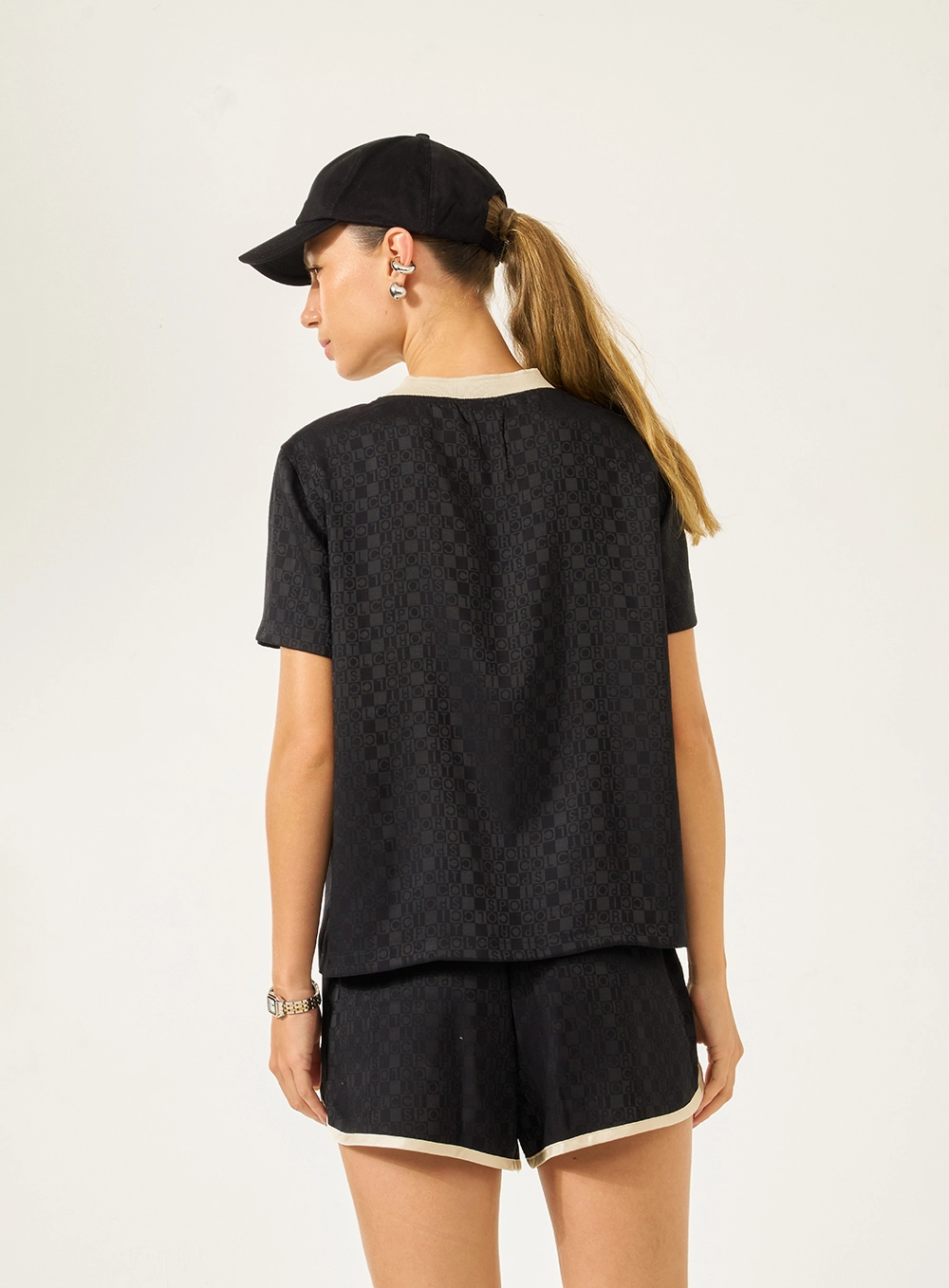 Camiseta Comfort Com Estampa Preto