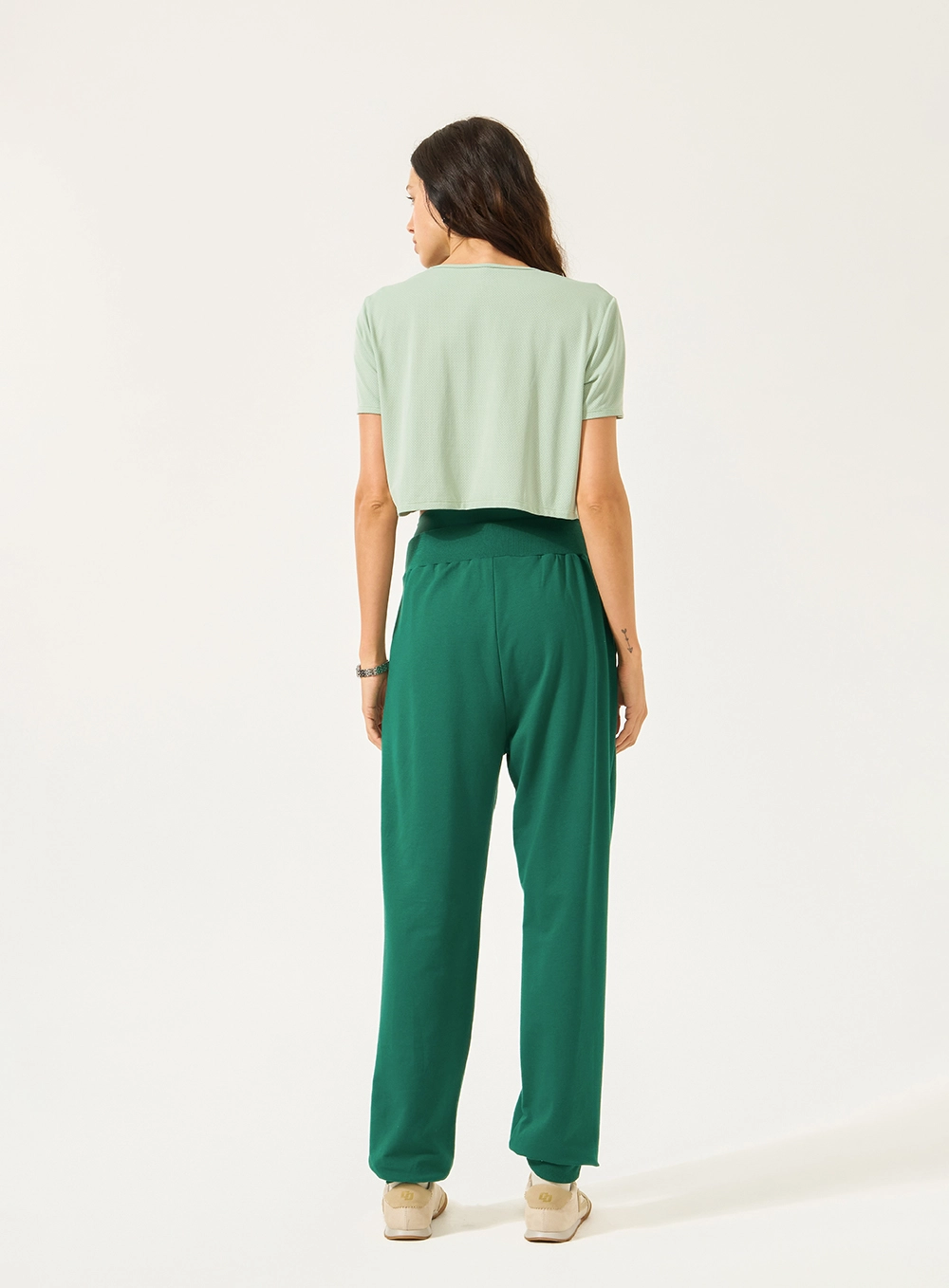 Camiseta Comfort Encurtada Verde