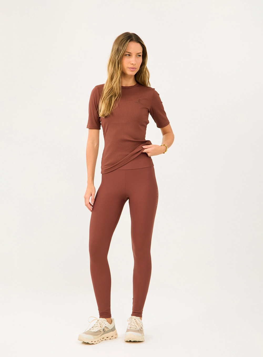 Camiseta Canelada Marrom Marissa