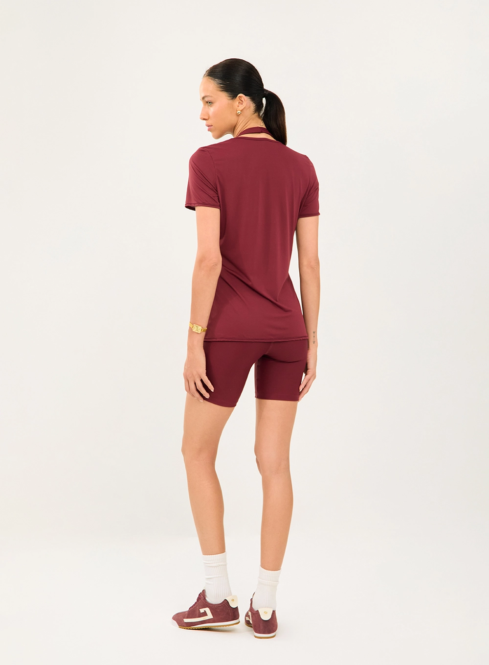 Camiseta Malha Sport  Feminino Colcci Sport Bordô
