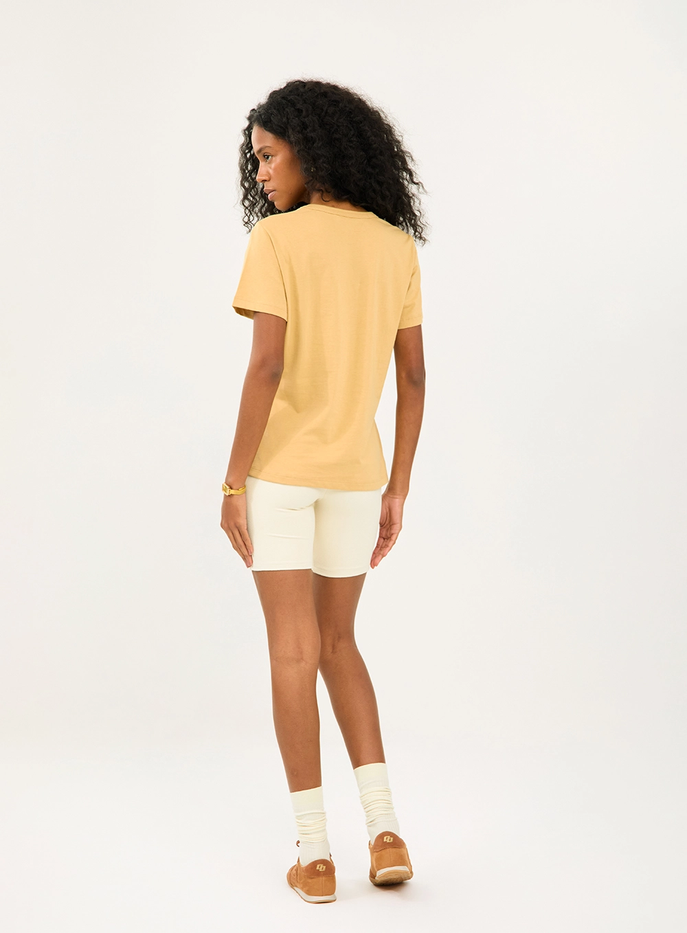 Camiseta Comfort Manga Curta Bege