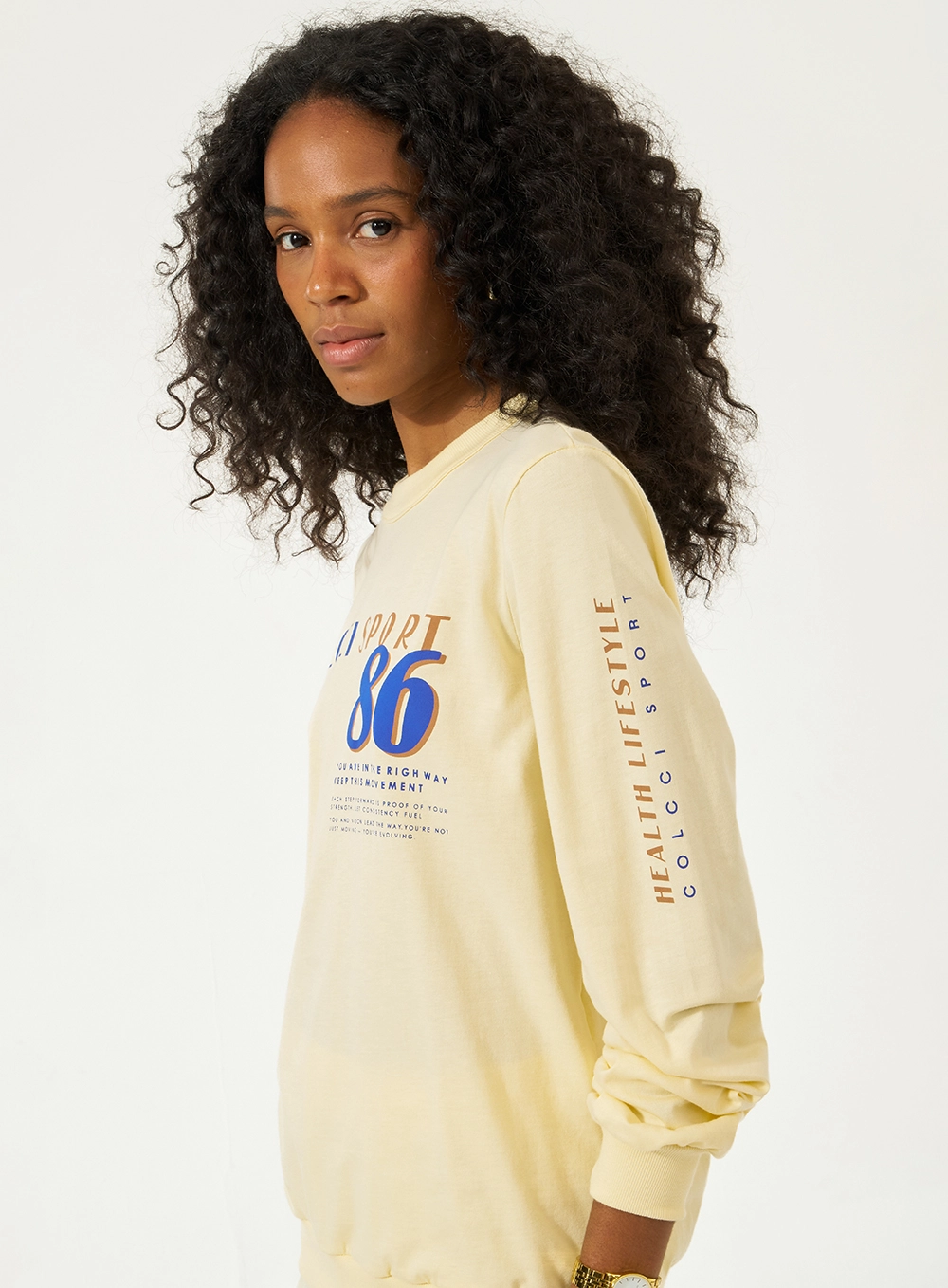 Camiseta Malha 1 Feminino Colcci Sport Amarelo