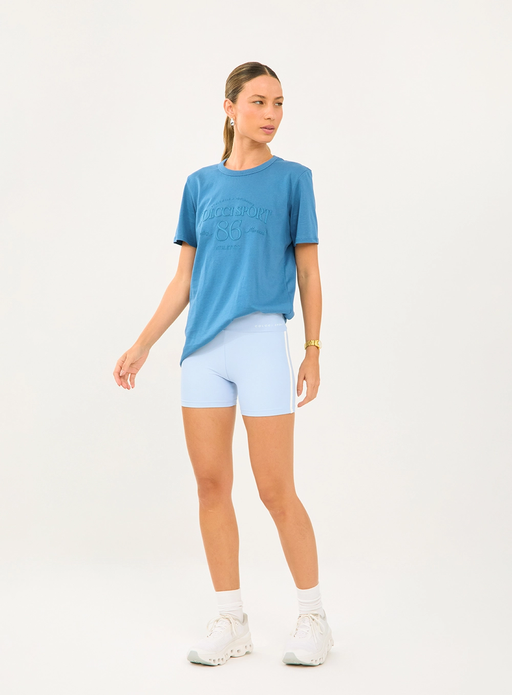 Camiseta Comfort Com Estampa Azul