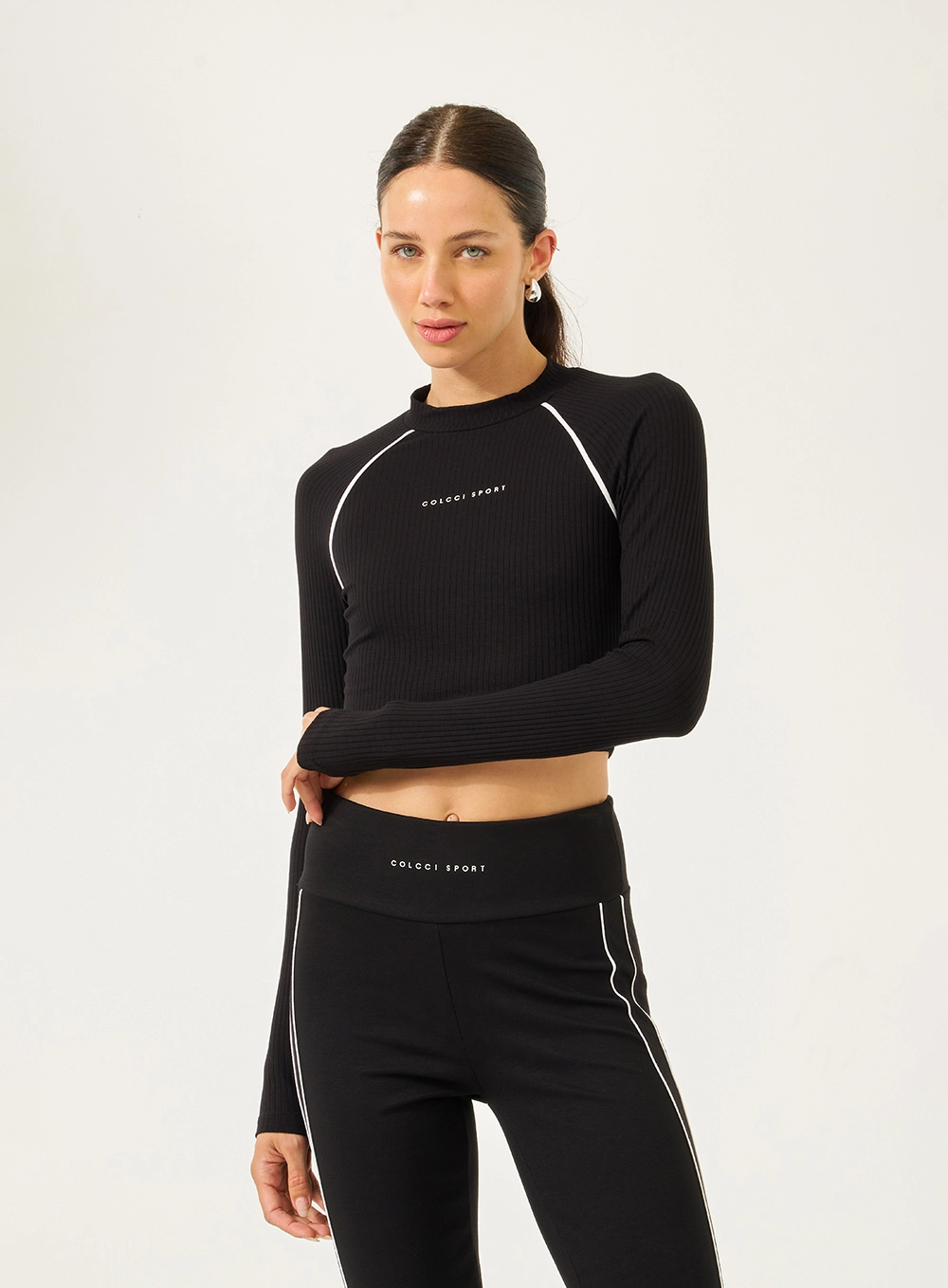 Blusa Canelada Slim Preto