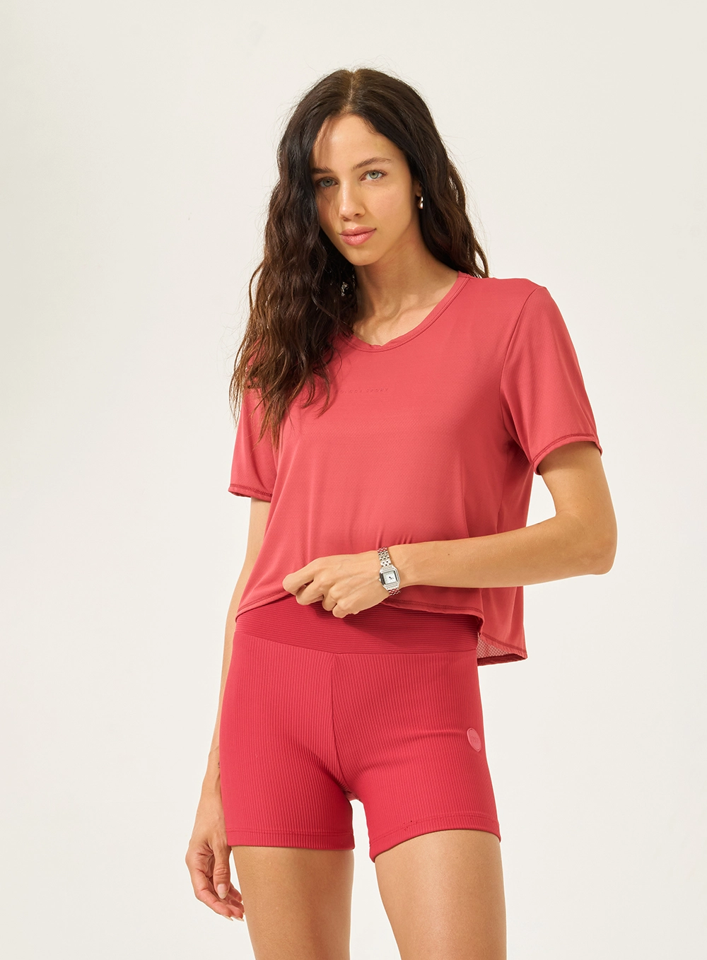 Blusa Malha Sport  Feminino Colcci Sport Vermelho