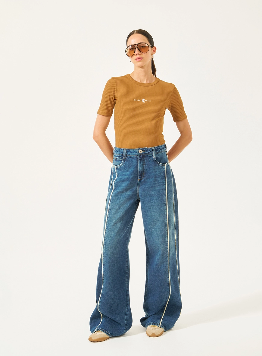 Blusa Slim Canelada