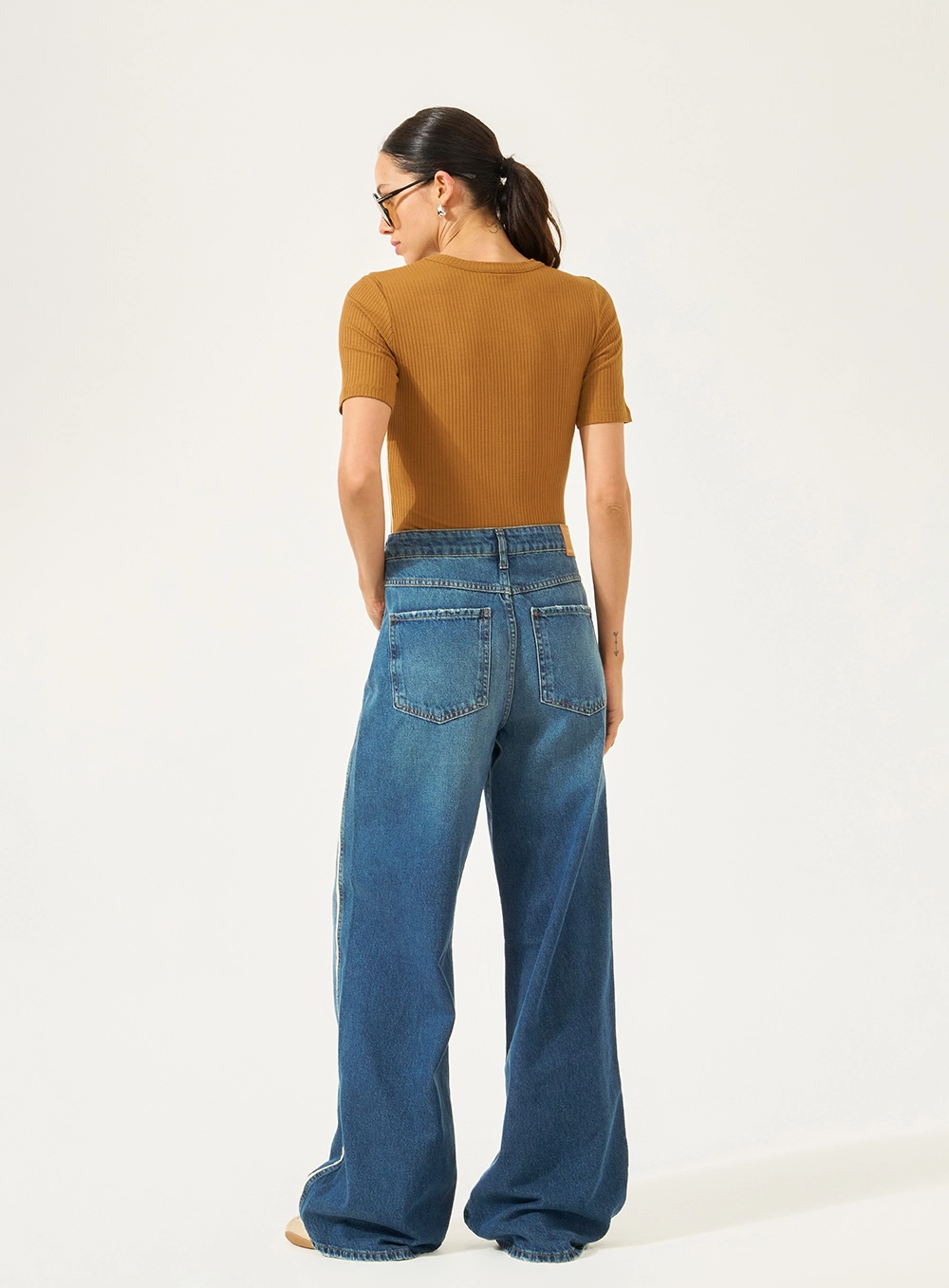 Blusa Slim Canelada Marrom