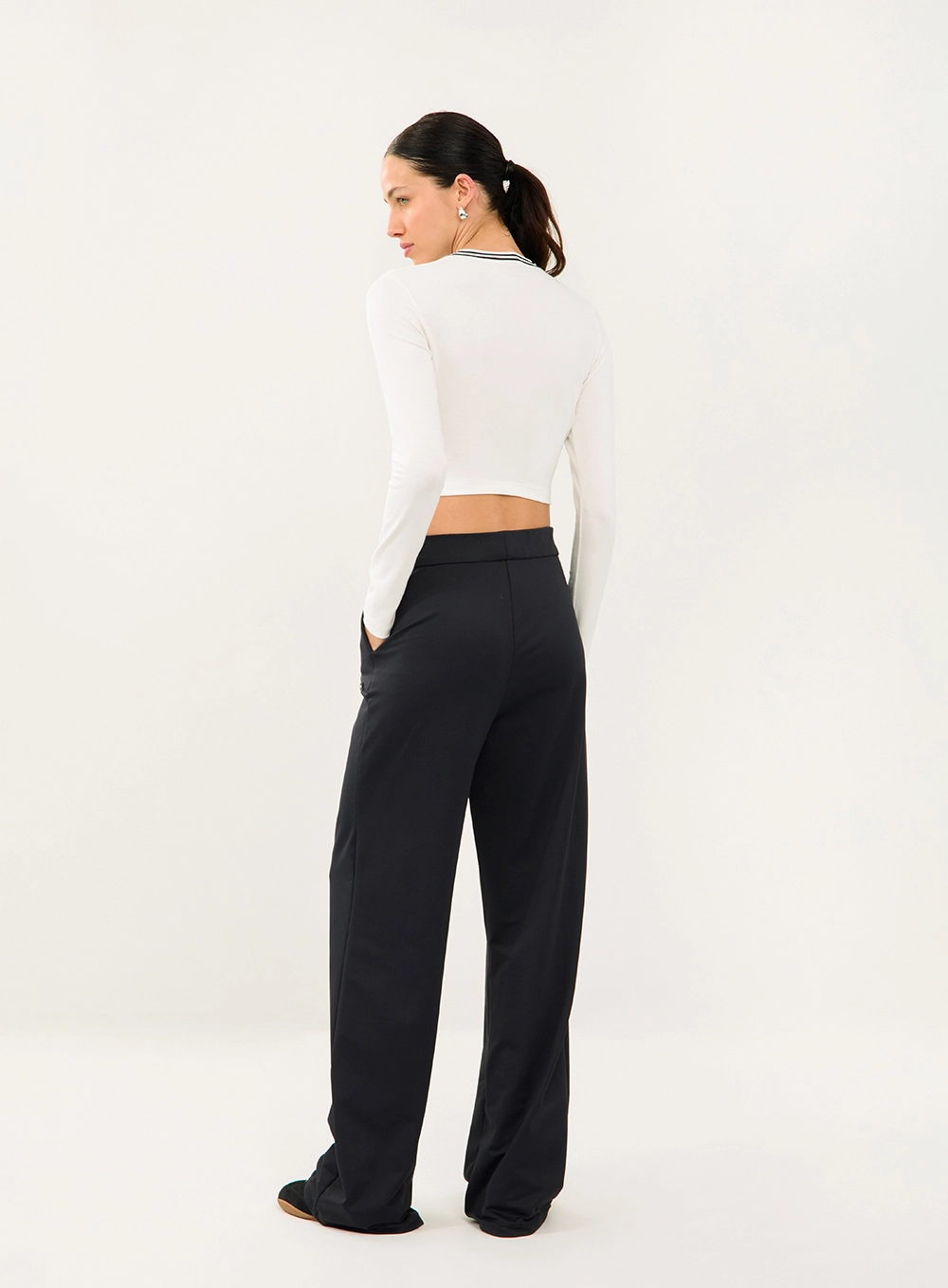 Blusa Slim Manga Longa Off