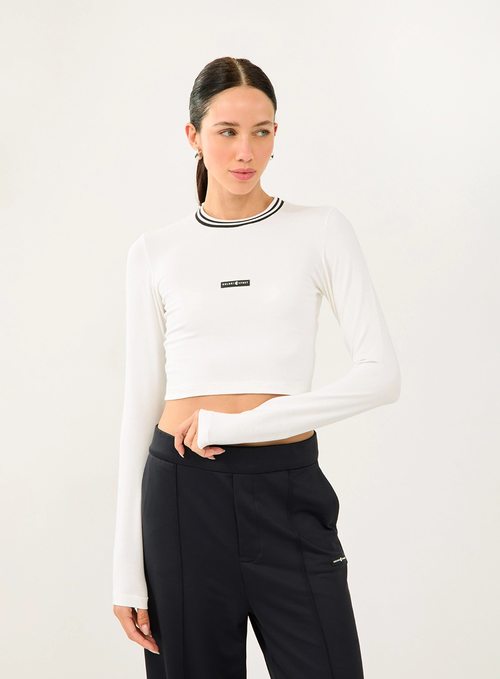 Blusa Slim Manga Longa Off