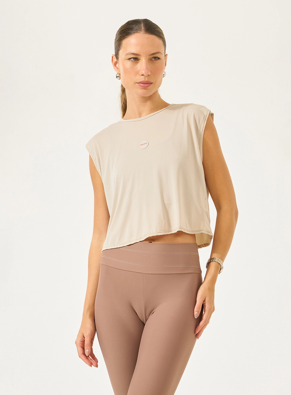 Blusa Solta Comfort Fit Bege