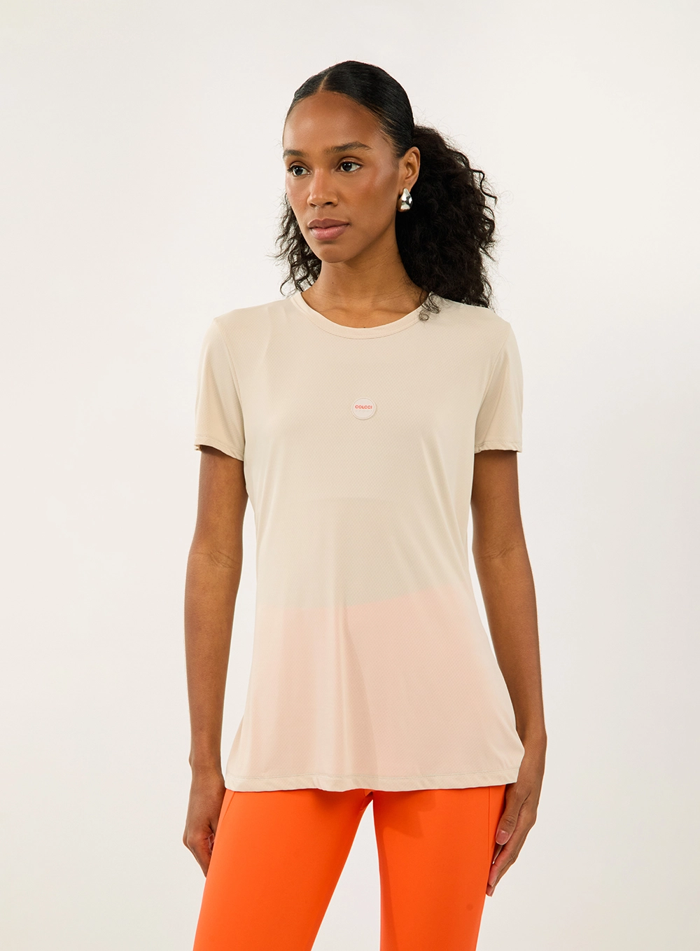 Blusa Comfort Fit Basic Bege