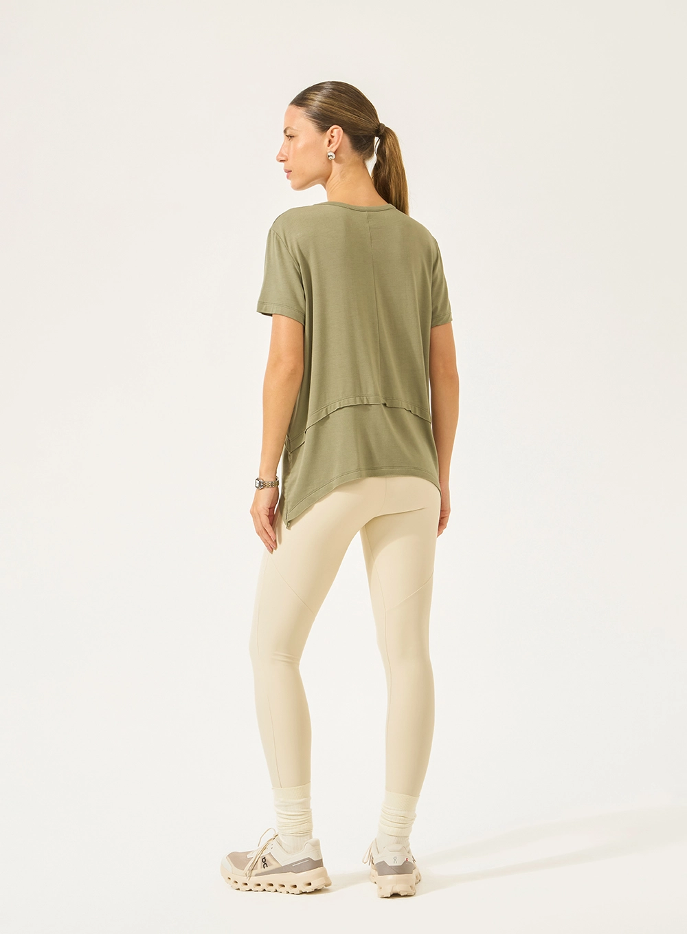 Blusa Comfy Em Camadas Verde