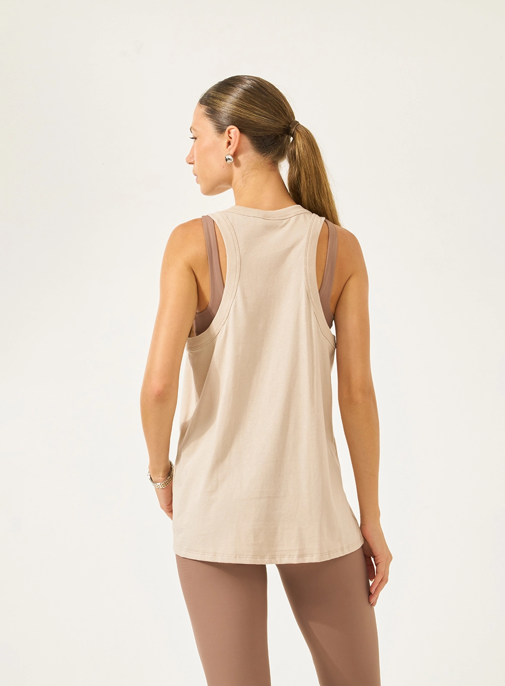 Regata Malha 1 Feminino Colcci Sport Bege