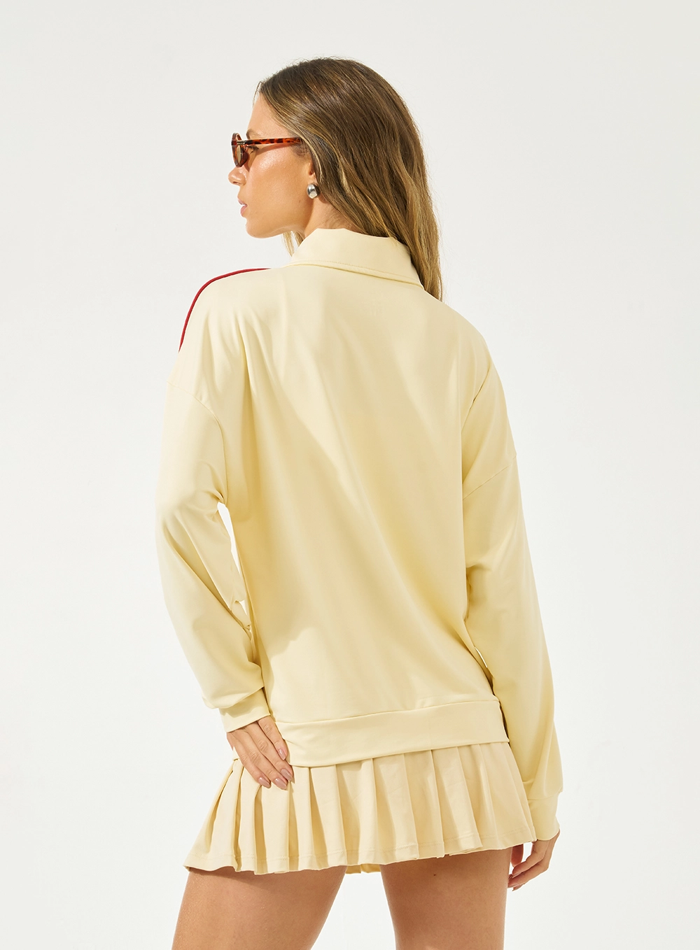 Blusão Comfort Com Gola Dupla Amarelo