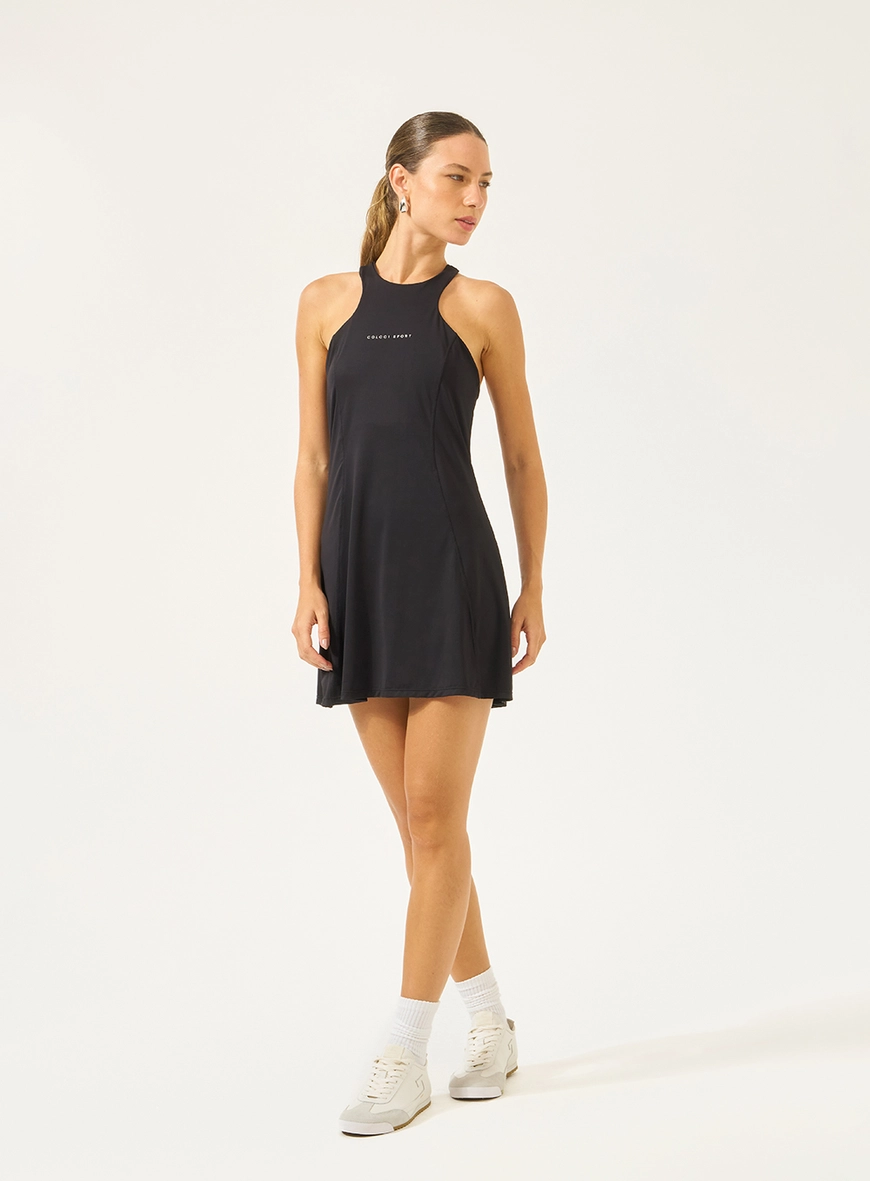 Vestido Comfort Com Detalhe Em Logo