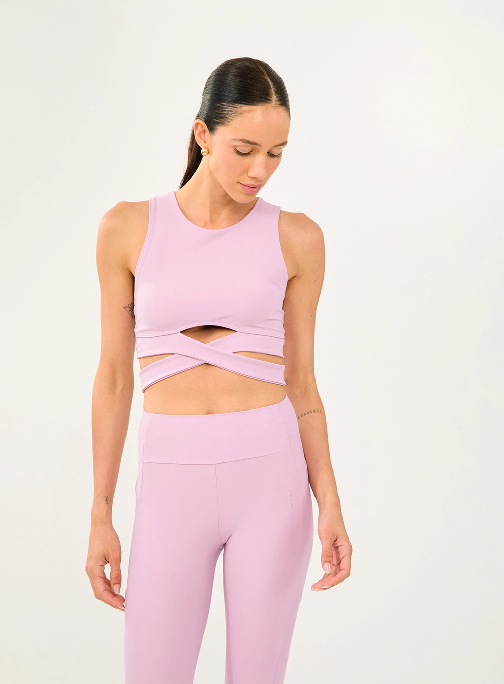 Top Malha Sport  Feminino Colcci Sport Roxo