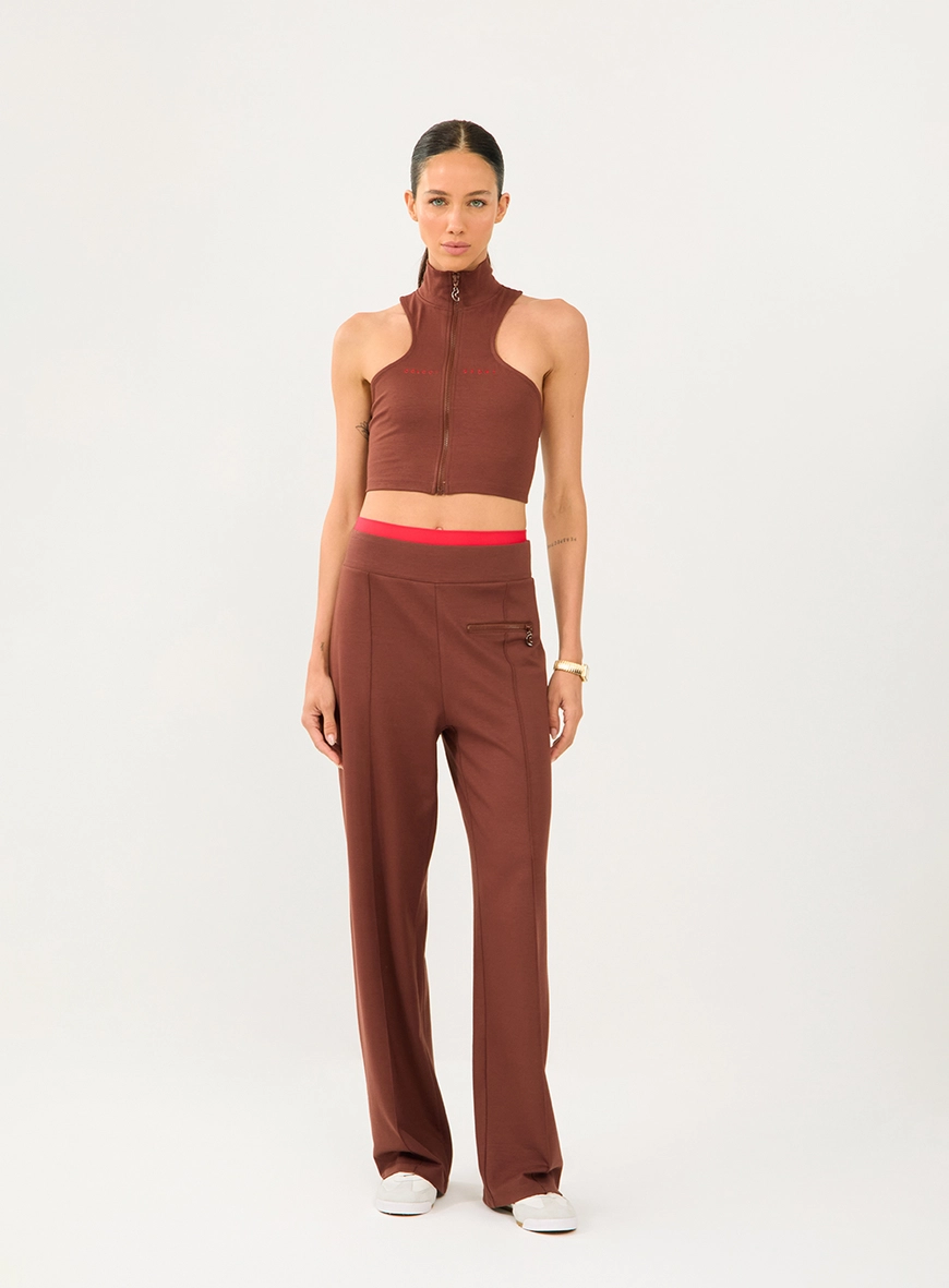 Top Slim Decote Nadador Gola Alta
