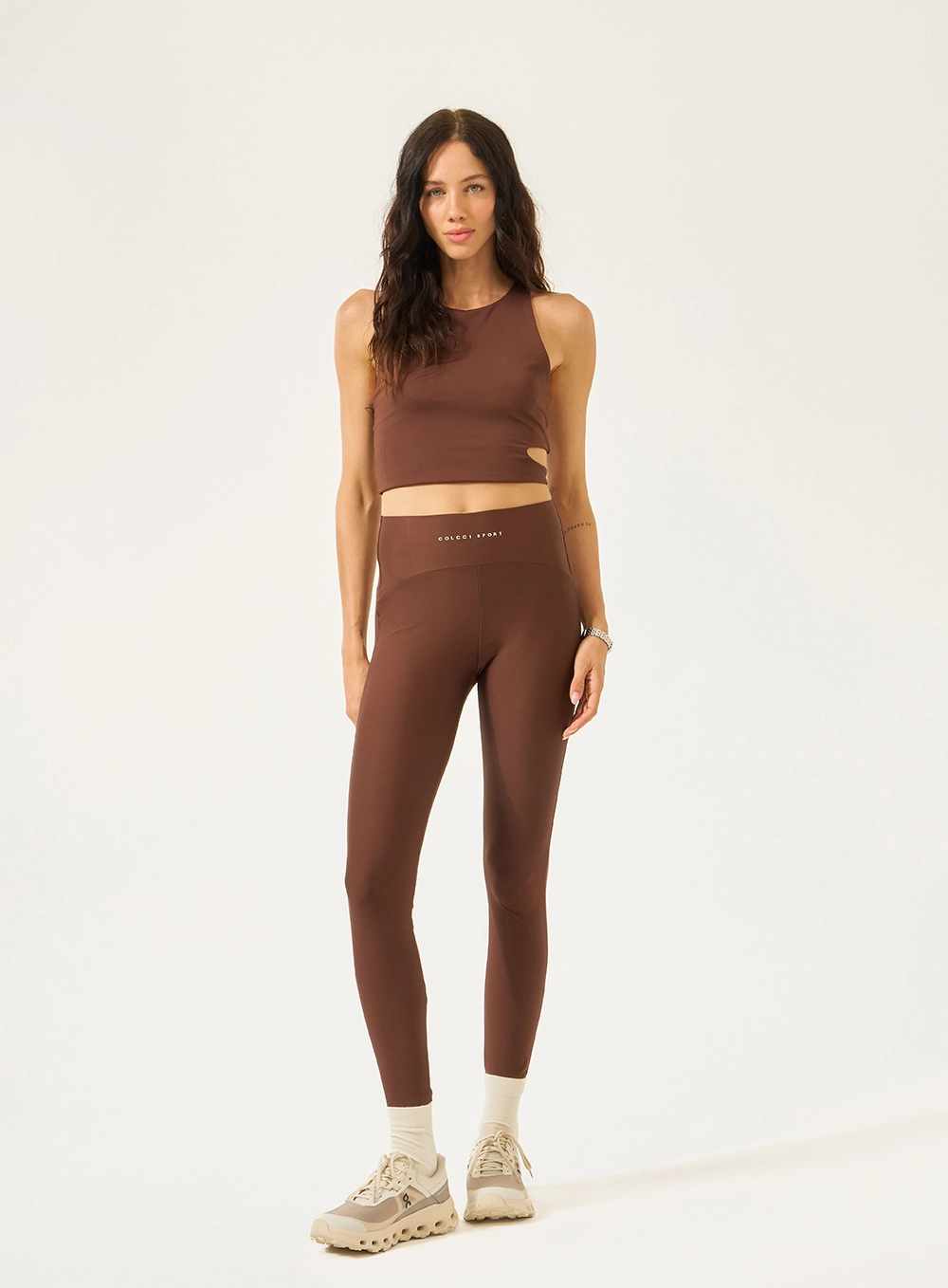 Top Slim Com Detalhe Vazado Marrom