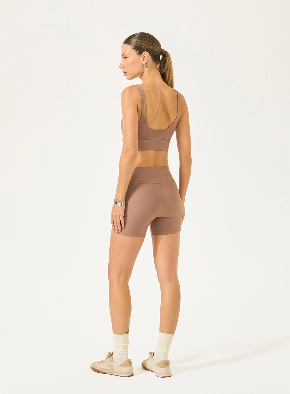 Top Malha Sport  Feminino Colcci Sport Marrom
