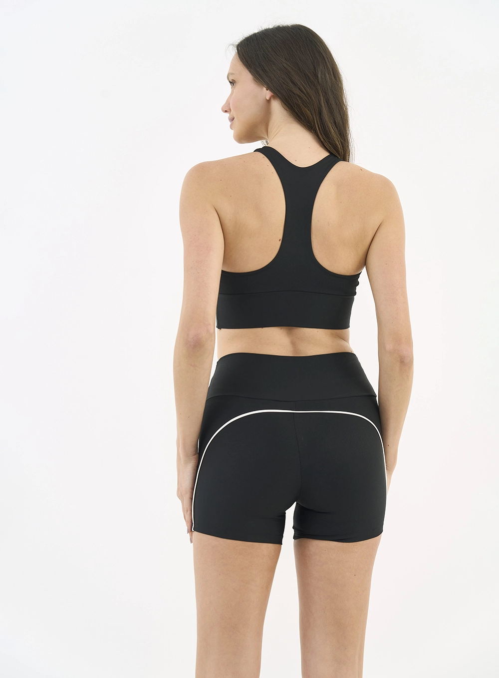 Top Slim Com Detalhe Em Listra Preto