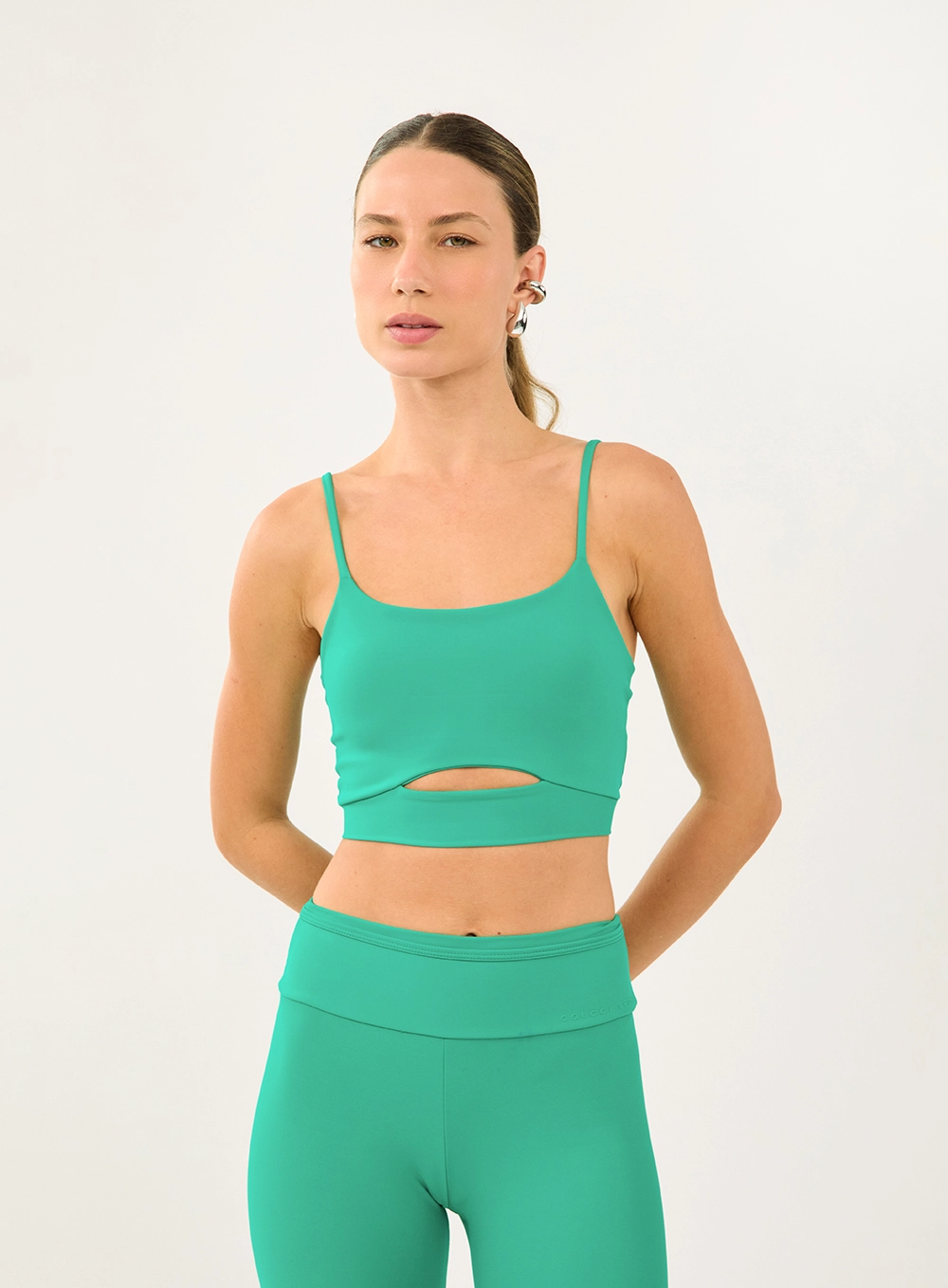 Top Malha Sport  Feminino Colcci Sport Verde