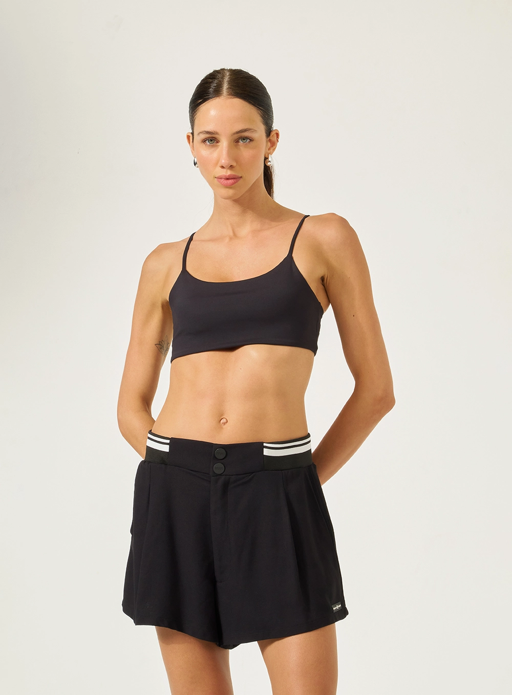Top Slim Esportivo Pack 2 Peças Preto