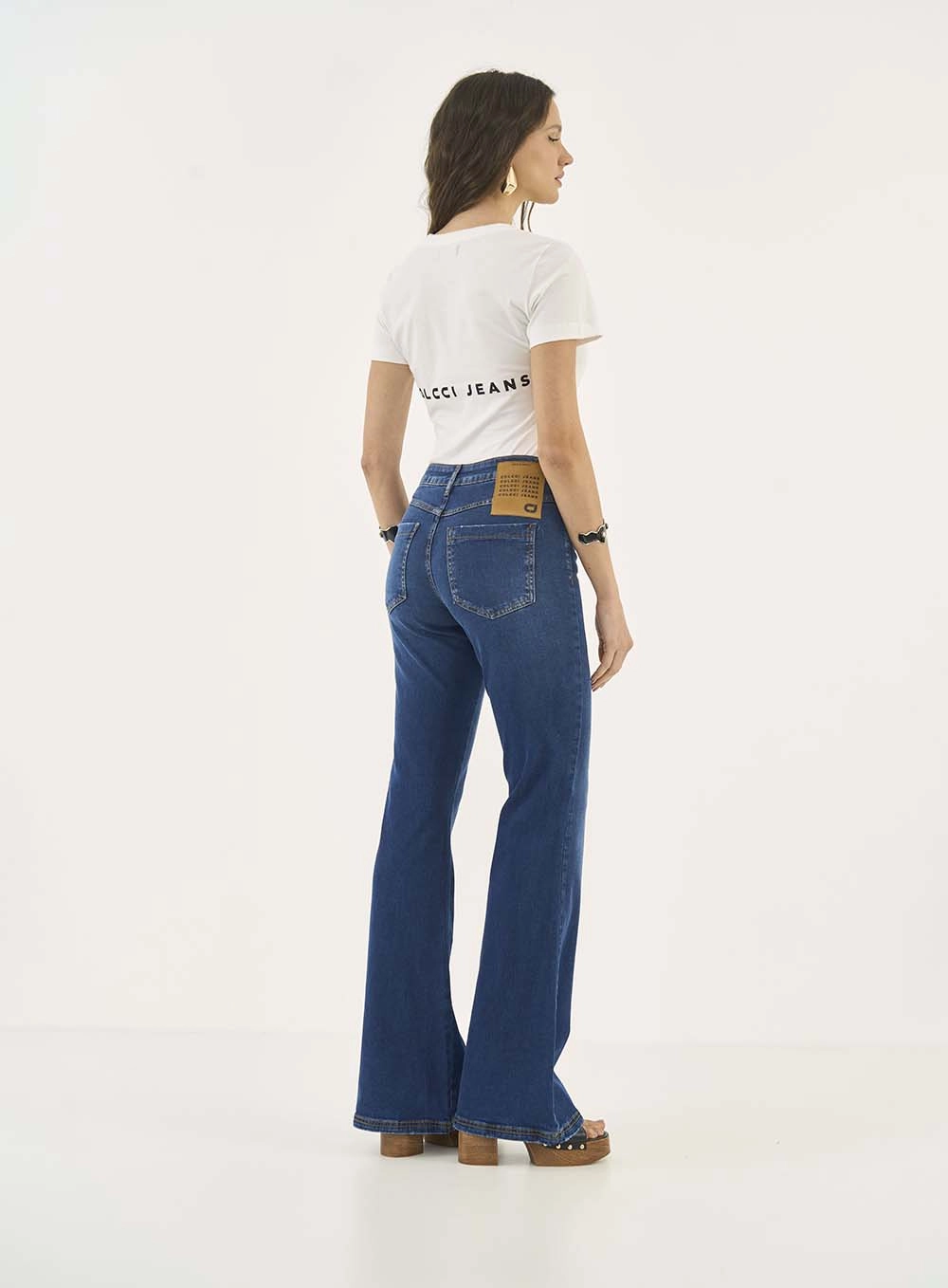 Calça Jeans Feminina Nova York Flare Índigo