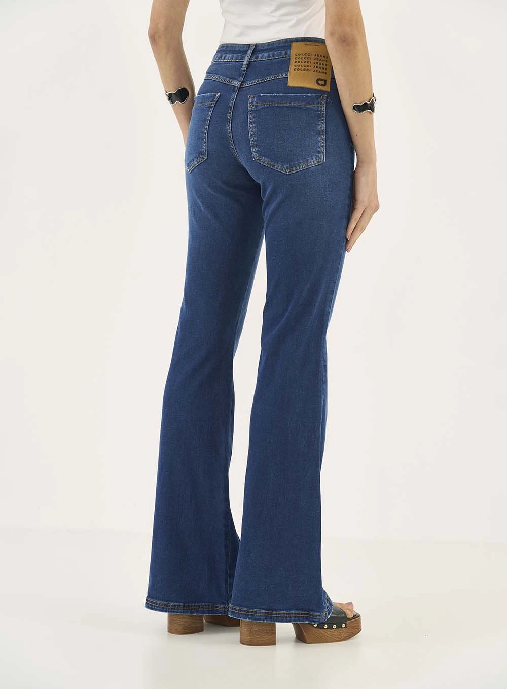 Calça Jeans Feminina Nova York Flare Índigo