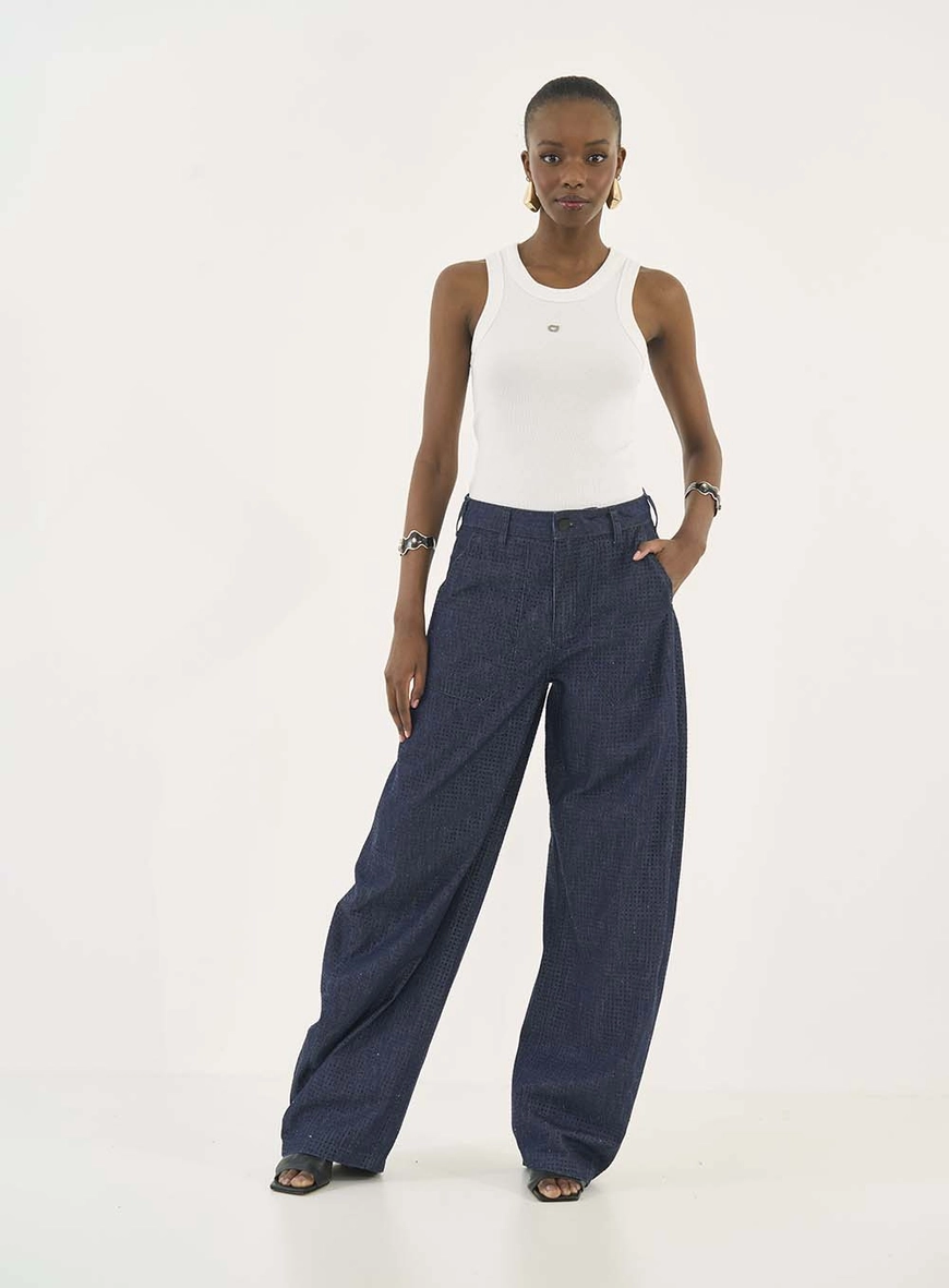 Calça Jeans Dublin Com Aplicação