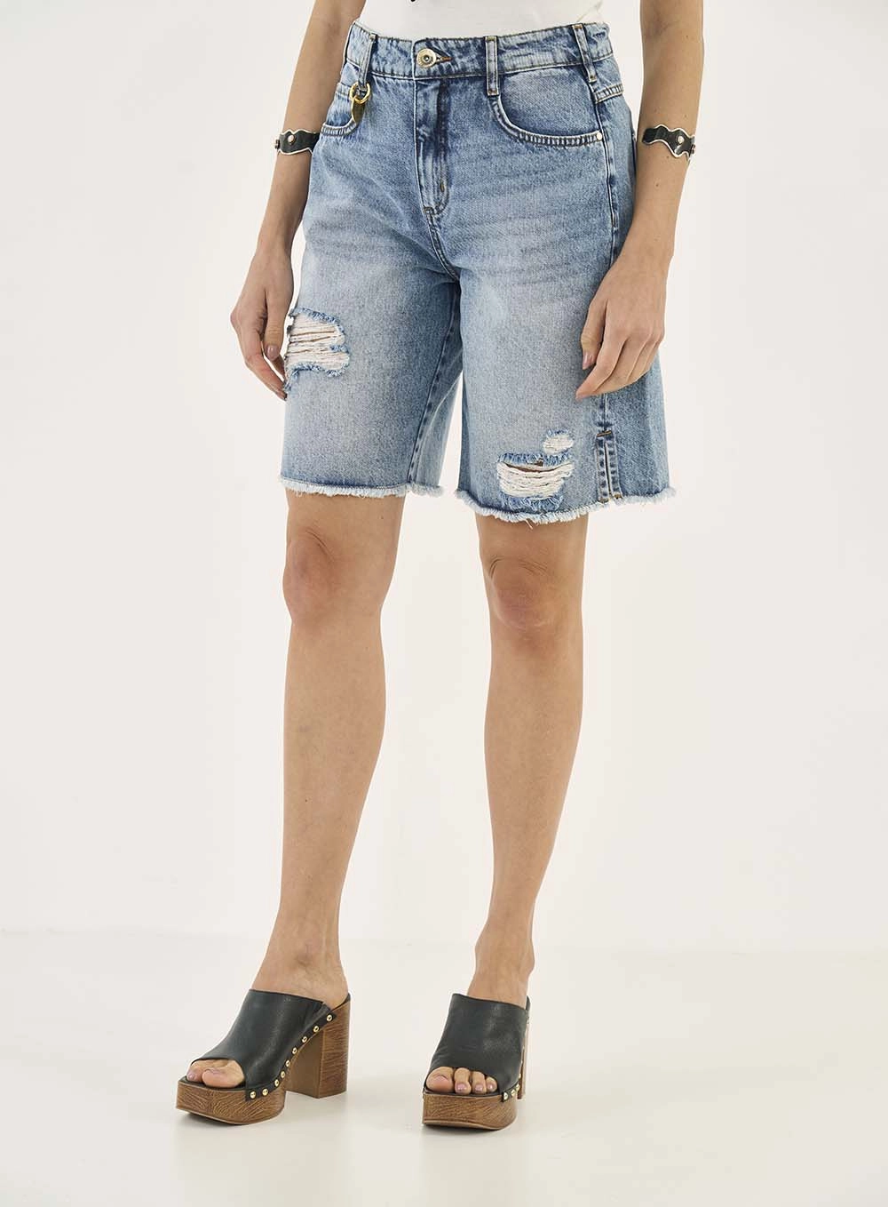 Bermuda Jeans Cancun Índigo