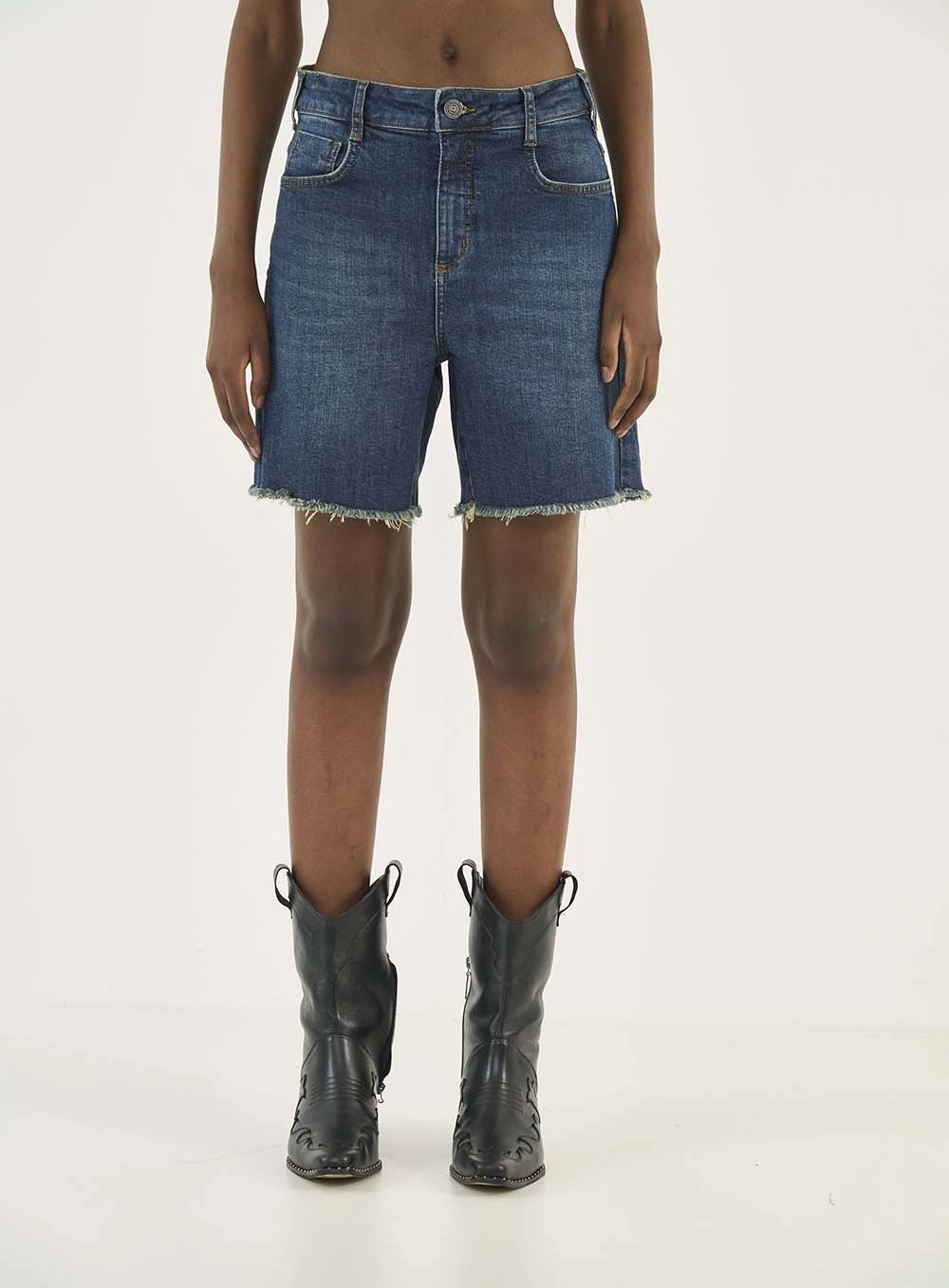 Bermuda Jeans Cancun Stretch Índigo