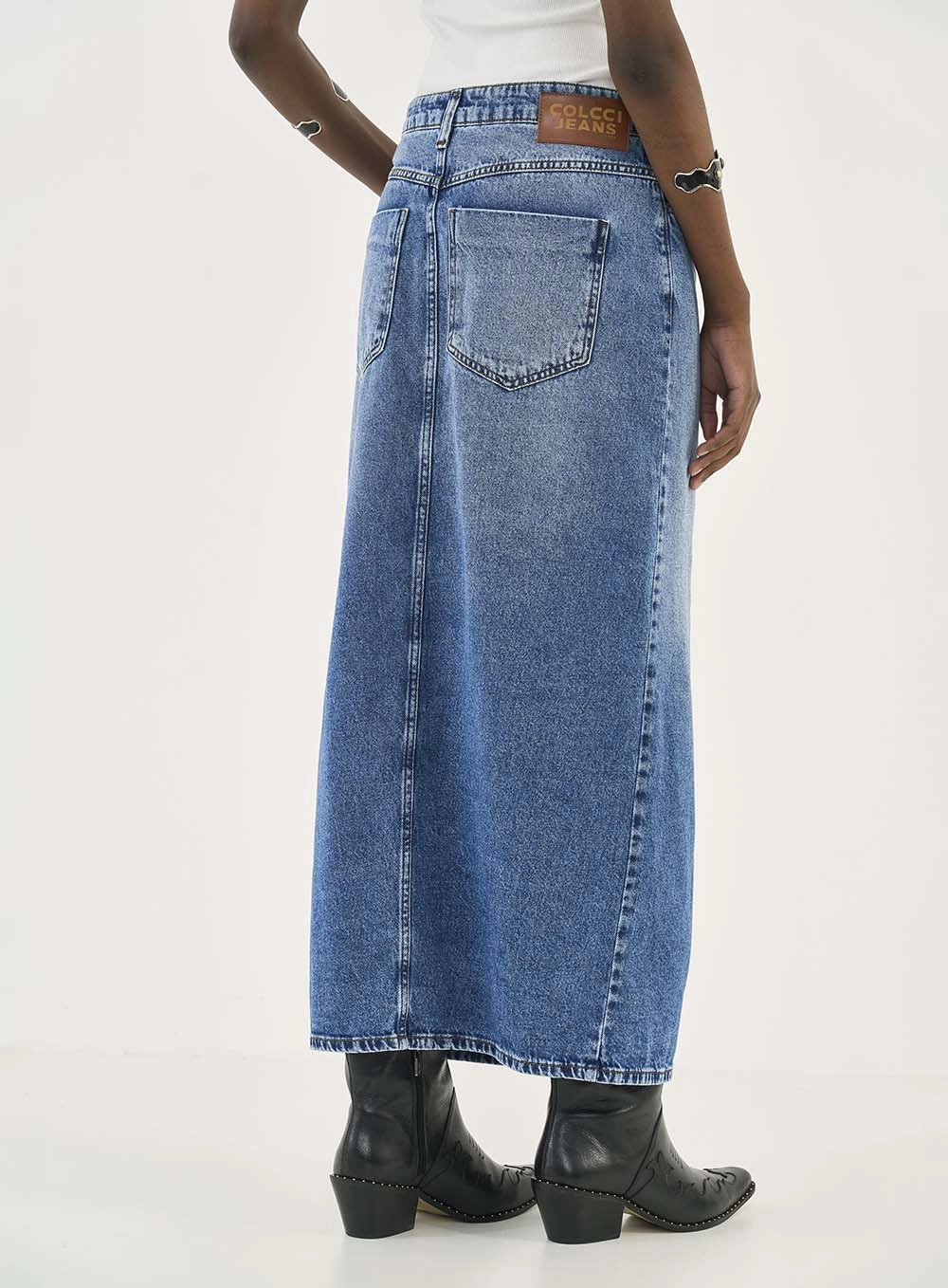 Saia Jeans Índigo