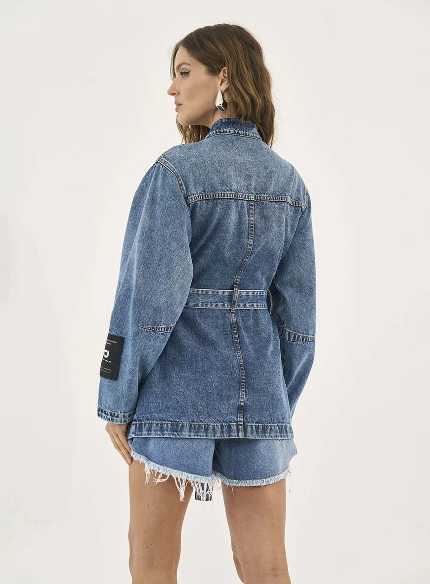 Parka Jeans Com Cinto | Colcci Jeans