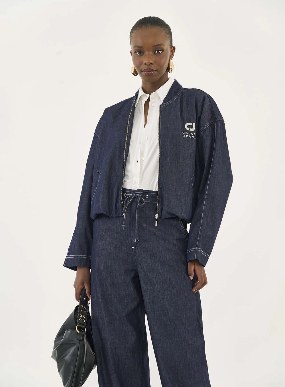 Jaqueta Jeans Balonê Índigo