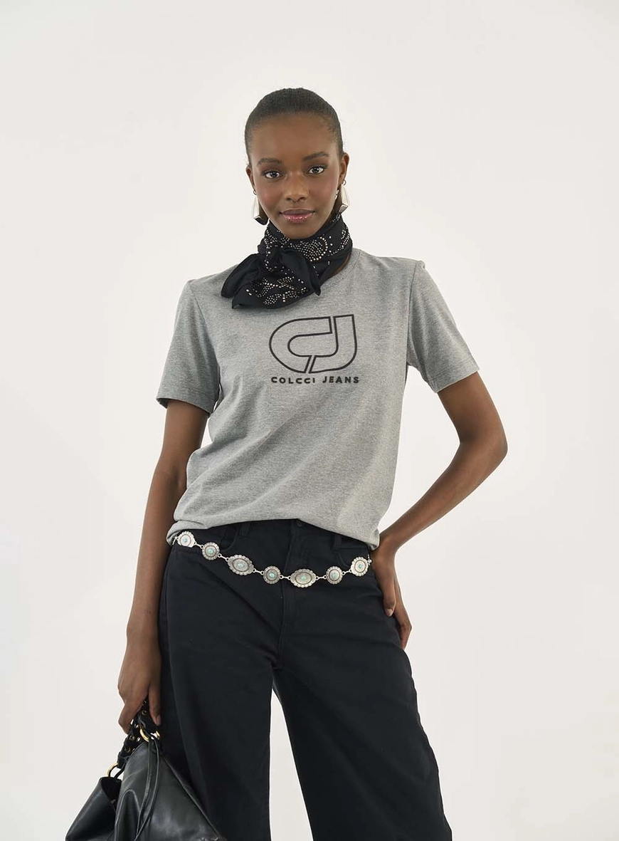 Camiseta Comfort Com Estampa Em Logo