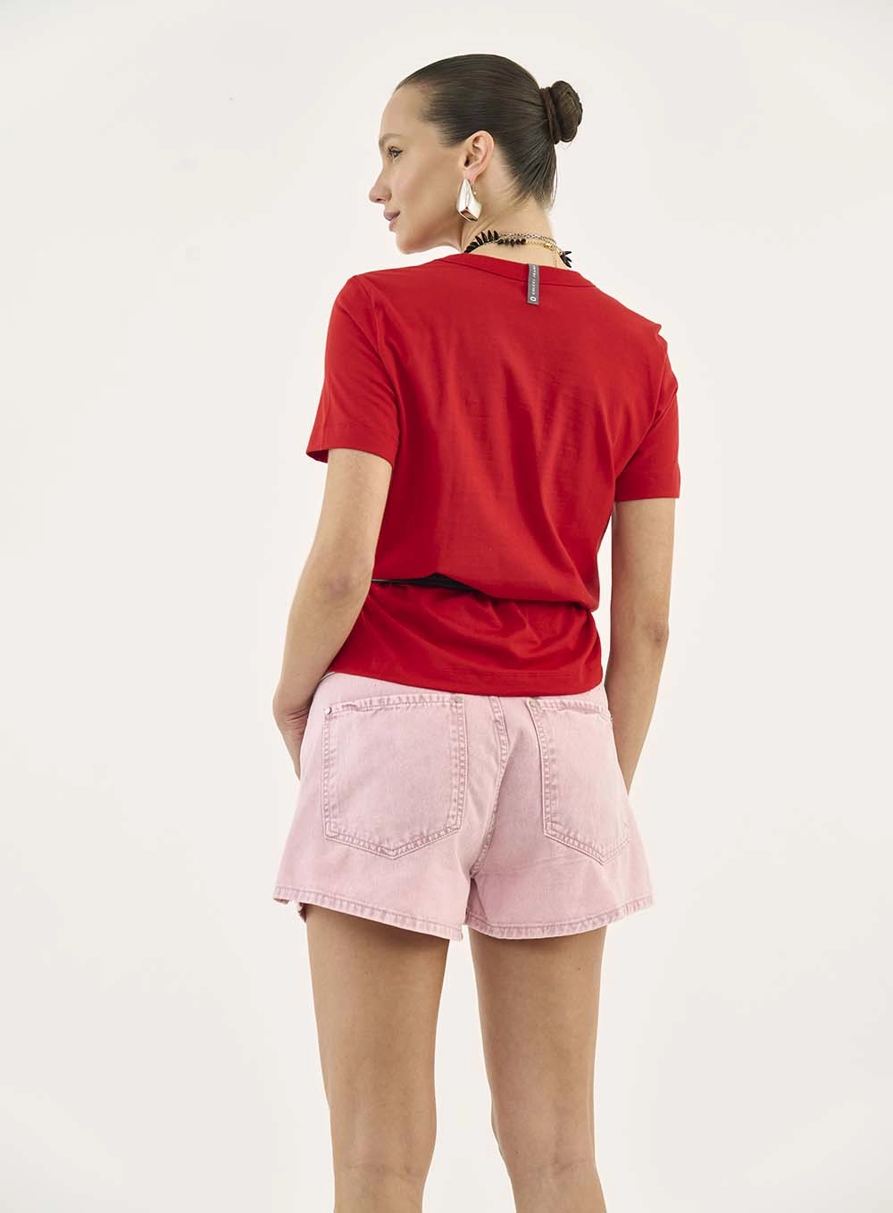 Camiseta Comfort Com Estampa Vermelho