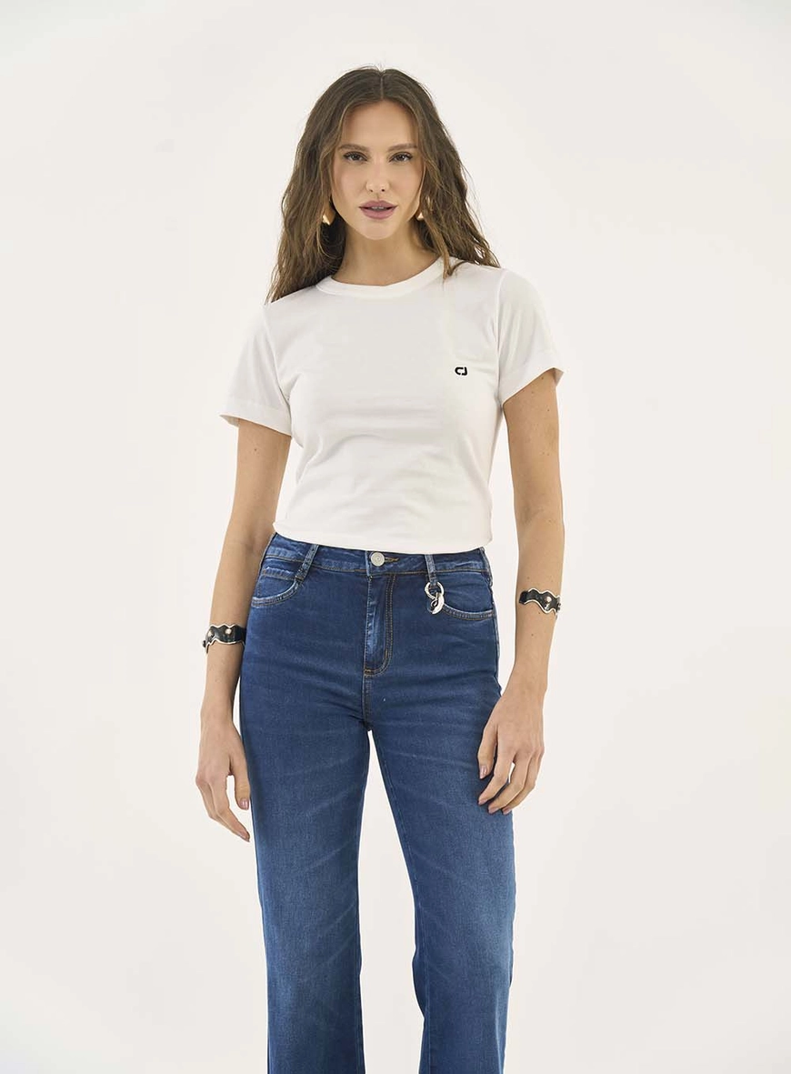 Camiseta Slim Logo Costas