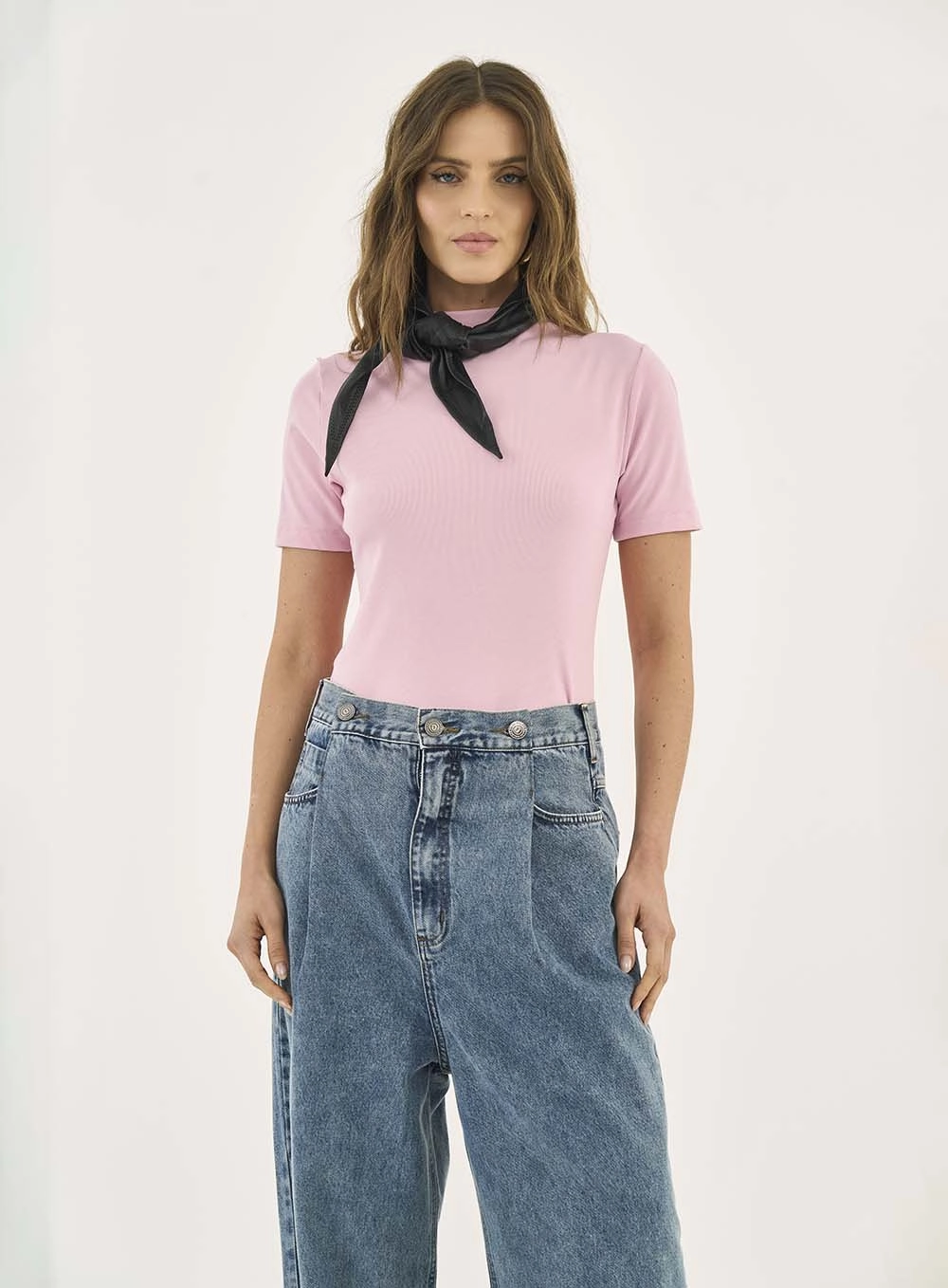 Blusa Comfort Manga Curta Rosa