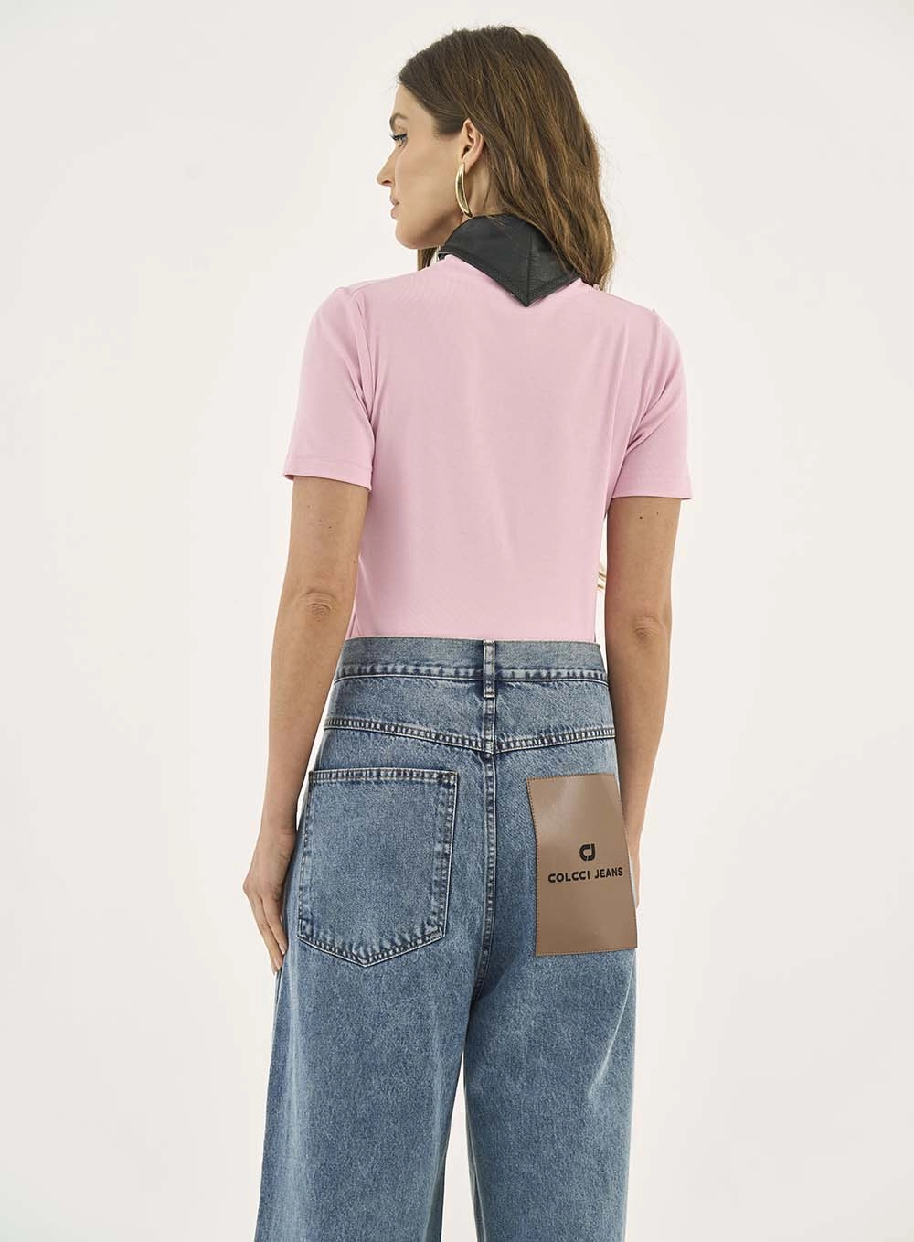 Blusa Comfort Manga Curta Rosa