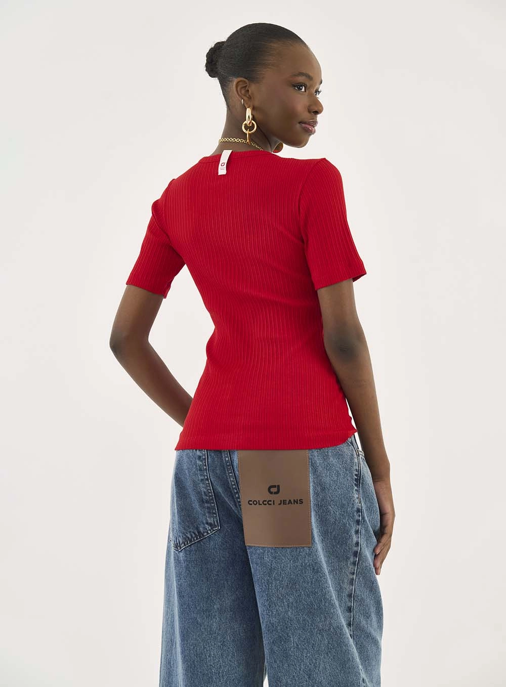 Blusa Colcci Jeans Vermelho