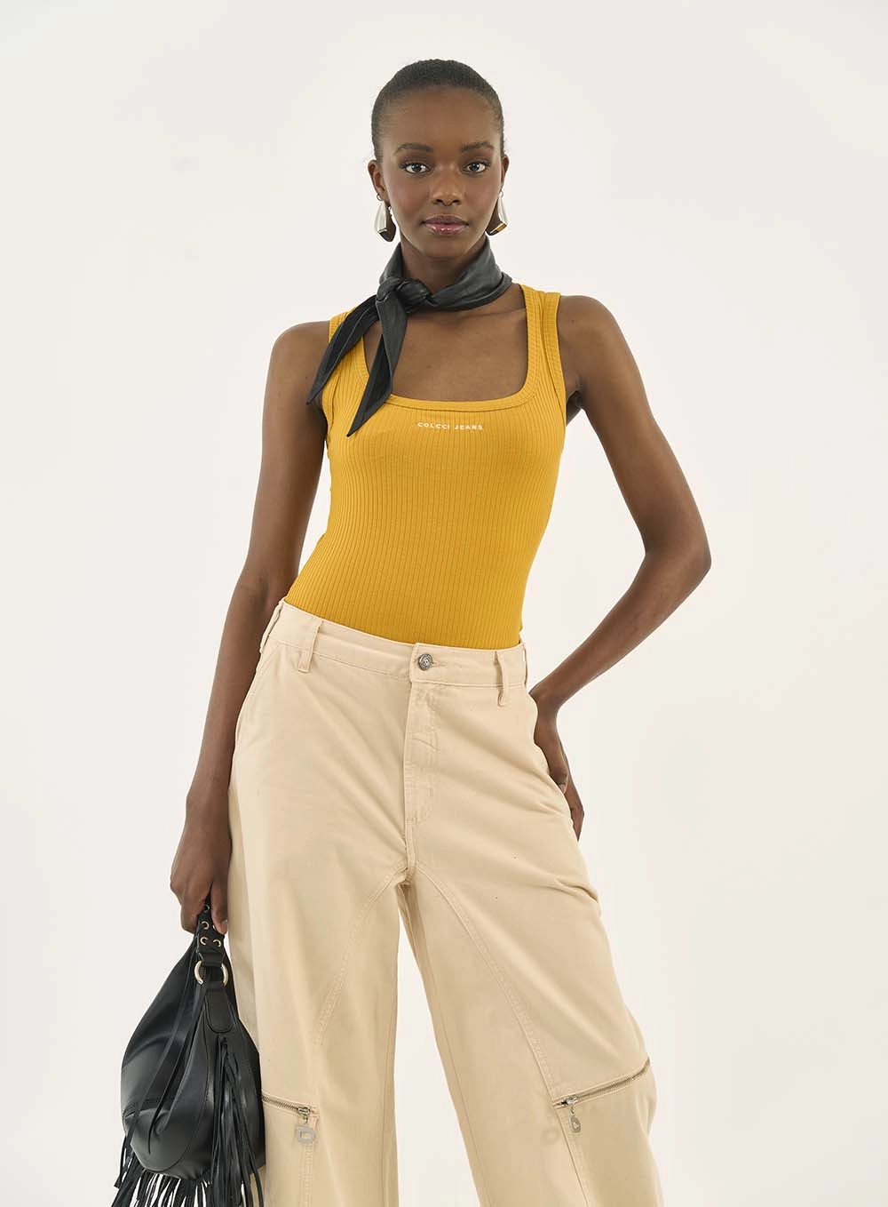 Regata Slim Canelada Amarelo