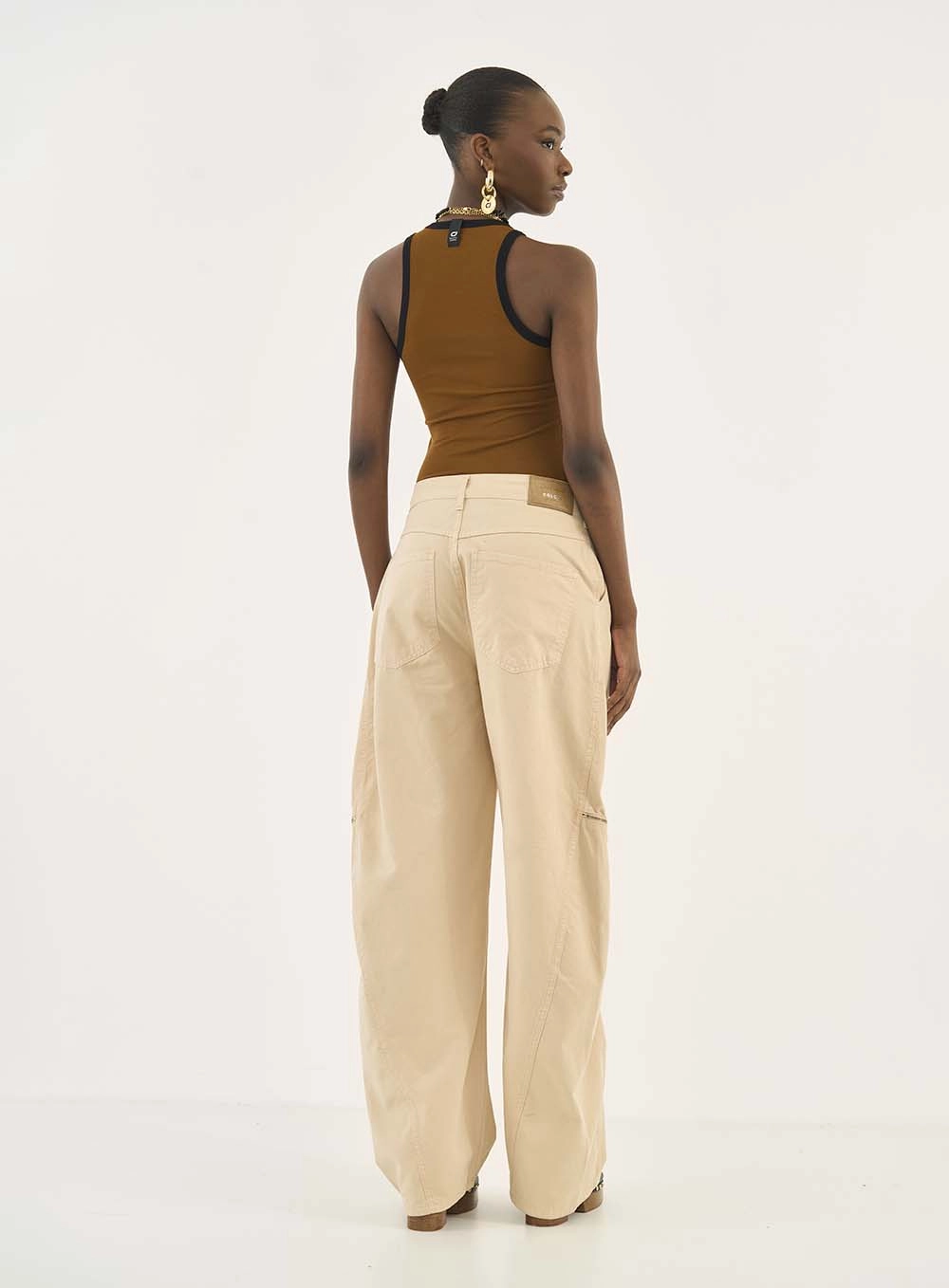 Regata Bicolor Slim Marrom