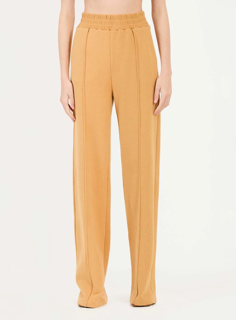 Calça Moletom Wide Leg Marrom 3