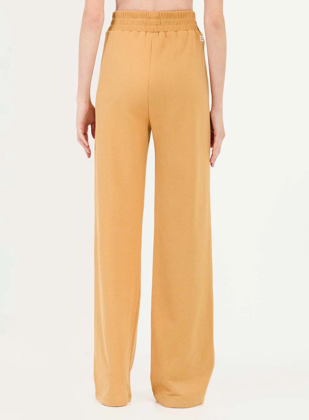 Calça Moletom Wide Leg Marrom 4