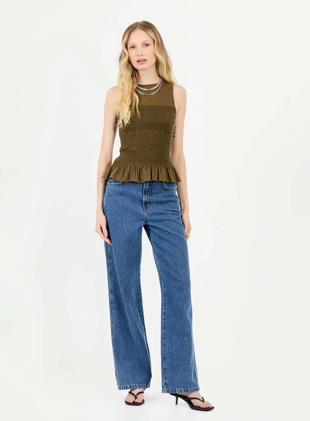 Calça Jeans Wide Leg Índigo 1