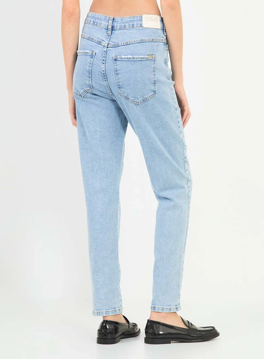 Calça Jeans Mom Stretch Índigo 4