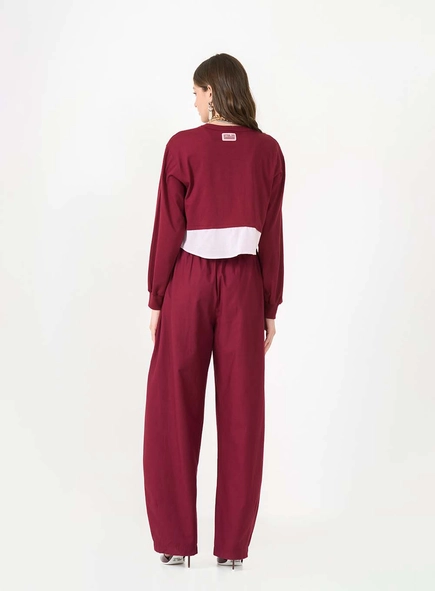 Calça Feminina Ballon De Cintura Média